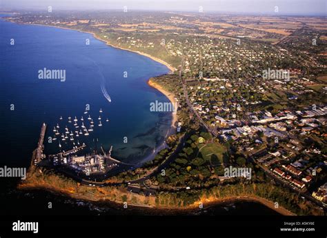 Aerial Mornington Port Phillip Bay” Victoria Australia Stock Photo