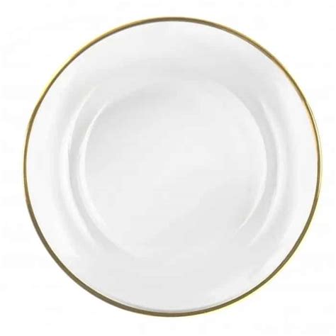 Clear Glass With Gold Rim Charger Plate Charger Plate Rental