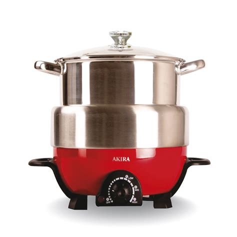AKIRA 3L Electric Hot Pot With Two Filter Baskets KL A50 SG ONE P INTRACORP SDN BHD