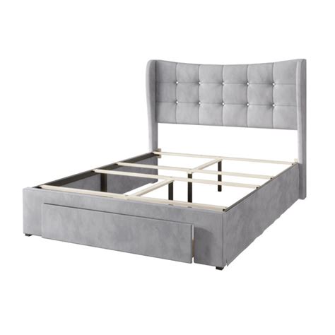 Willa Arlo Interiors Culberson Upholstered Wingback Storage Bed