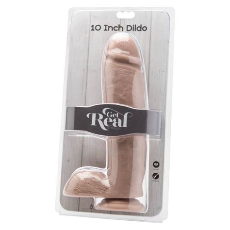 GET REAL DILDO 25 5 CM CON TESTICULOS NATURAL Seductime Sex Shop