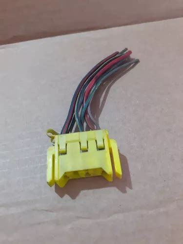 Conector Plug Chicote Caixa Fus Vel Gol Vias Amarelo