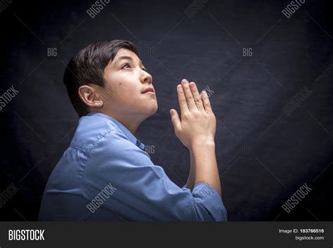 Praying God Young Boy Image And Photo Free Trial Bigstock