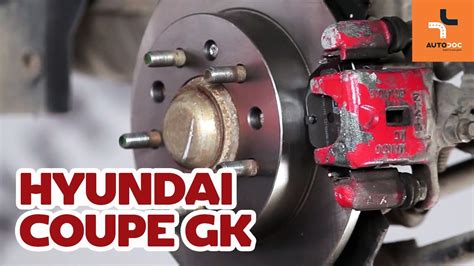 How To Replace Rear Brake Discs And Brake Pads Hyundai Coupe Gk