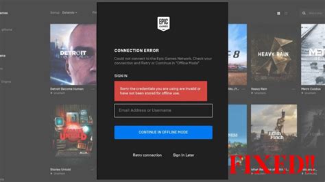 How To Fix The Credential You Are Using Invalid Error On Epic Game