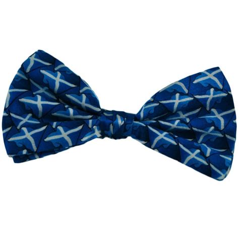 Scotland Flag Silk Bow Tie From Ties Planet UK