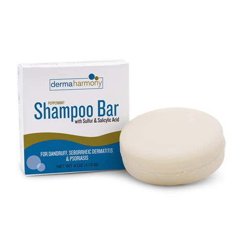 Dermaharmony 5 Sulfur 2 Salicylic Acid Shampoo Bar For Dandruff 4 Oz