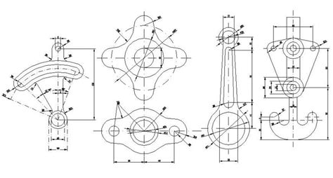 Machinery Parts Detail Elevation 2d Drawing In Dwg Format Cadbull