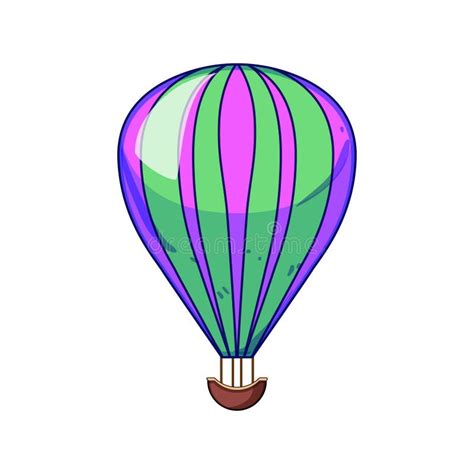 Adventure Hot Air Balloon Cartoon Vector Illustration Stock Illustration Illustration Of