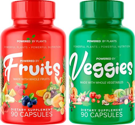 Amazon Powered X Plants Fruits Veggies Capsules Natural