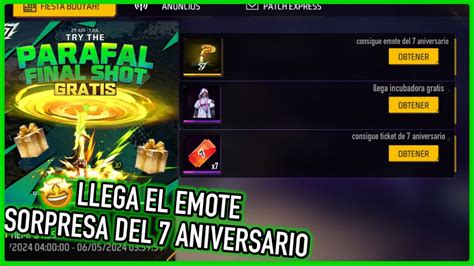 Consigue El Emote Del 7 Aniversario Y Regalitos De Actualizacion