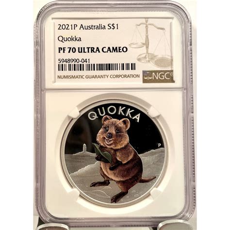 Australia Quokka Colorized Proof Oz Silver Coin Ngc Pf Ucam