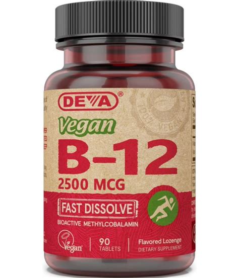 Vegan Fast Dissolve Lozenges B 12 High Potency 2500 Mcg Methylcobalamin