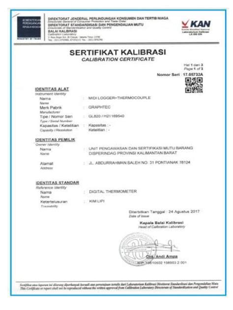 Sertifikat Kalibrasi Pdf