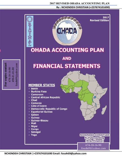 Ohada Chart of Accounts in English | PDF