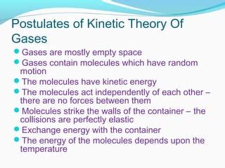 Kinetic Theory Of Gases Ppt