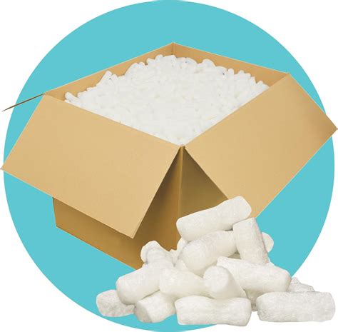 Triplast White ECO Packing Peanuts 5 Cubic Ft Corn Starch Based