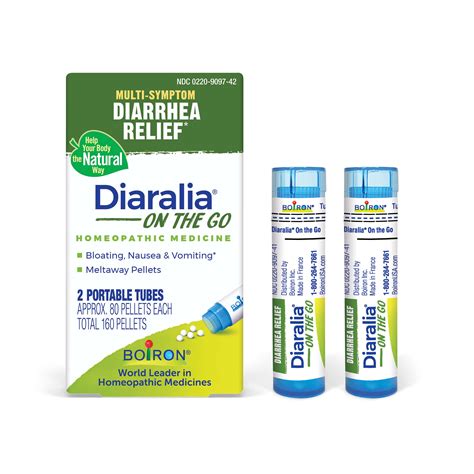 Boiron Diaralia On The Go Homeopathic Medicine For Diarrhea Traveler