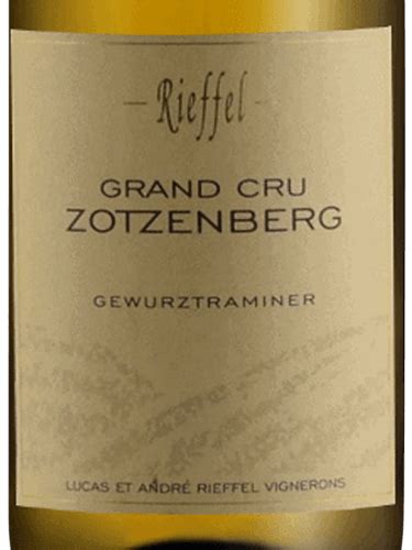 Lucas Andr Rieffel Gew Rztraminer Alsace Grand Cru Zotzenberg