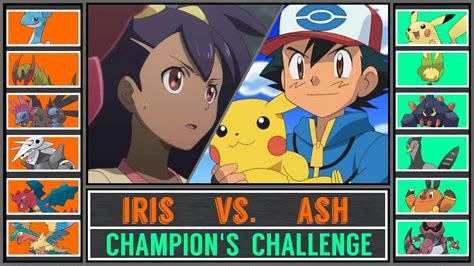 Ash Vs Iris Pok Mon Sun Moon Unova Champion S Challenge Youtube