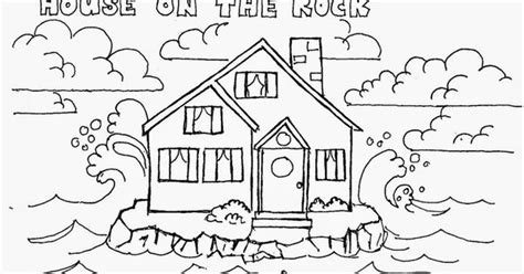 Build House On Rock Sheet Coloring Pages