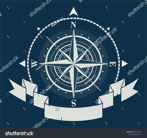 Corporate Logo Windrose Compass Rose Stock Vector Royalty Free 1950167821 Shutterstock