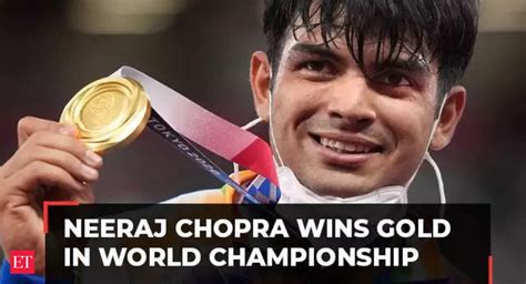 Neeraj Chopra Wins Indias First Ever Gold Medal In World Athletics