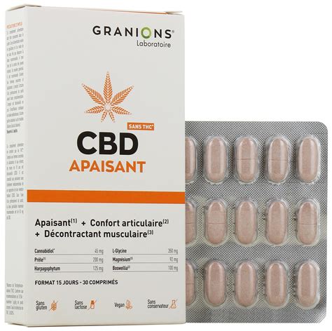 Granions Cbd Apaisant Confort Articulaire D Contractant Musculaire