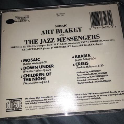 Mosaic By Art Blakey Art Blakey The Jazz Messengers CD May 1987