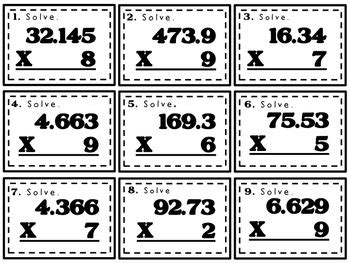 Multiplying and Dividing Decimals Board Game by Felicia Watson | TpT