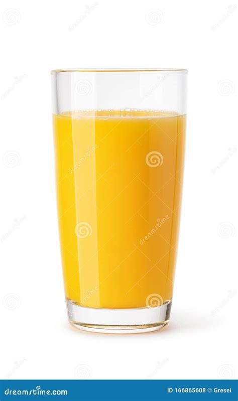 Glass Of Mango Juice Stock Photo Image Of Object Multifruit 166865608