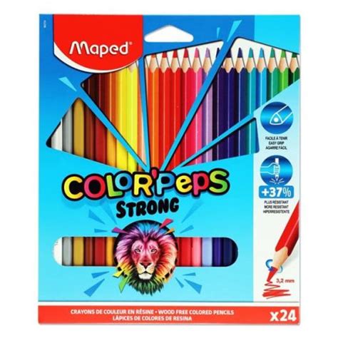 Pkt Strong Colouring Pencils Rainbow Education