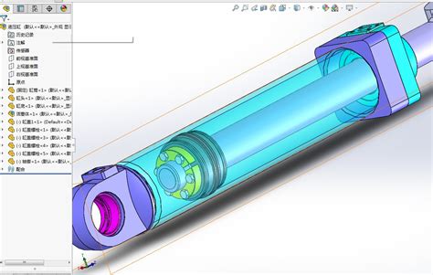 提升液压缸模型3d图纸 Solidworks设计 Keryi