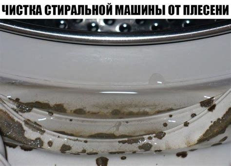 Чистка стиральной машины от плесени.