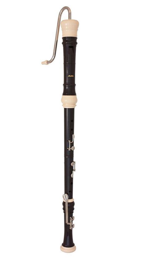 Aulos 533b Symphony Bass Recorder In F With Crook Mouthpiece