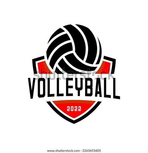 Volleyball Sport Logo Vector Design Stock Vector (Royalty Free ...