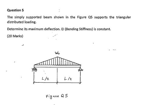 [solved] Question 5 The Simply Supported Beam Shown In Th