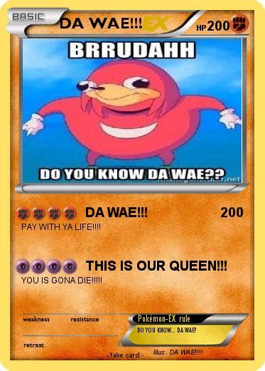 pokemon da wae   da wae  pokemon card