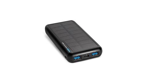 Sbs Solar Power Bank Mah Fekete Bestmarkt