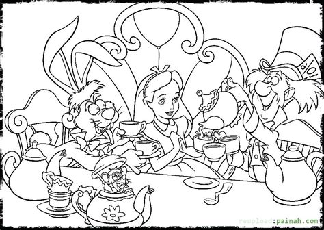 Alice In Wonderland Coloring Pages Mad Hatter At GetColorings