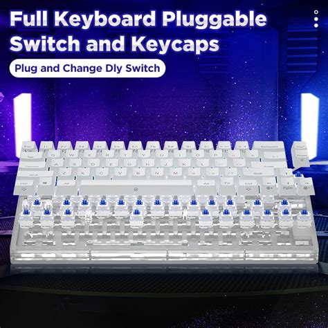 GamaKay K Mechanical Keyboard Keys Gateron Switch Hot Swappable Tyce C Wired RGB Backlit