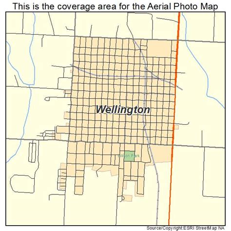 Aerial Photography Map of Wellington, TX Texas