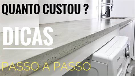 Como Fazer Uma Bancada De Concreto Passo A Passo Dicas Youtube