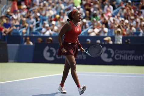 Cincy Tennis Semifinals Iga Vs Coco Western Southern Open