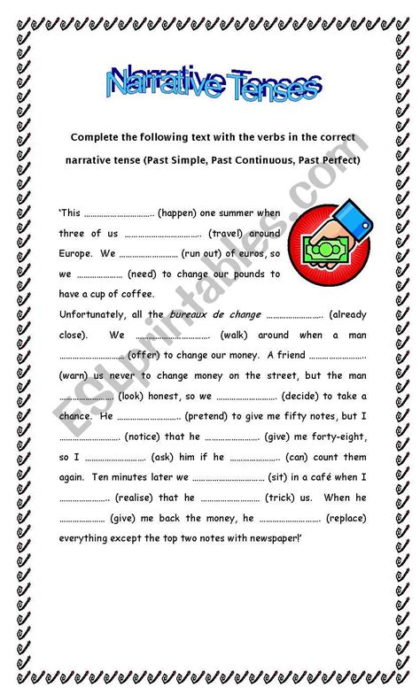 Narration Worksheet For Grade 10