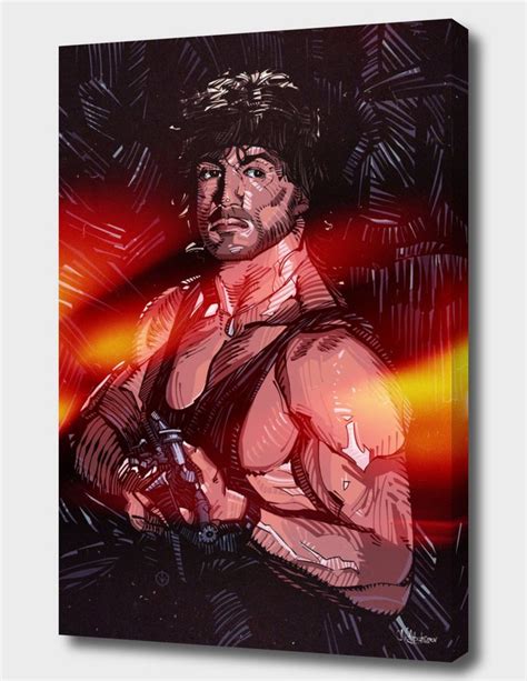 Sylvester Stallone Canvas Print By Nikita Abakumov Numbered Edition