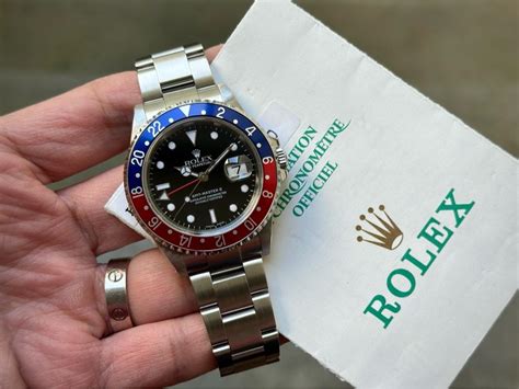 Rolex Gmt Master Ii Pepsi Holes Case Sel Box And Paper Rolex