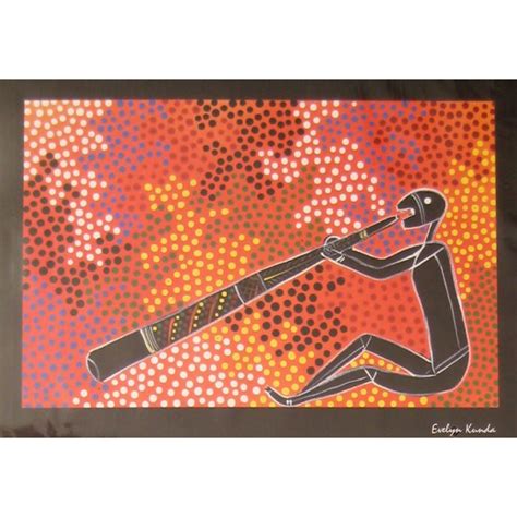 Aboriginal Art Print - Didgeridoo