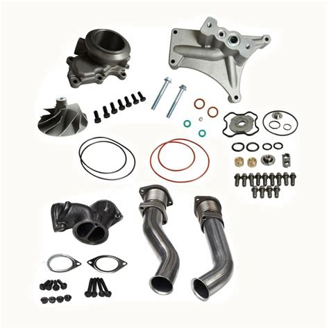 Housing And Turbo Pedestalrebuilt Kits 55 Wheel And Up Pipes For Ford 7