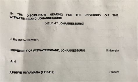 WITS SRC President On Twitter As June Examinations Commenced Today At